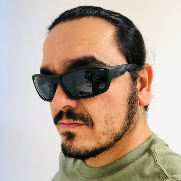 Men Sports Sunglasses Fashion Designer Retro Black Lens Outdoor Driving Lentes - Picture 2 of 4